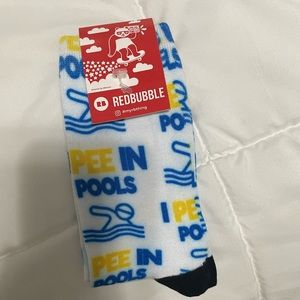 Redbubble I pee in pools socks